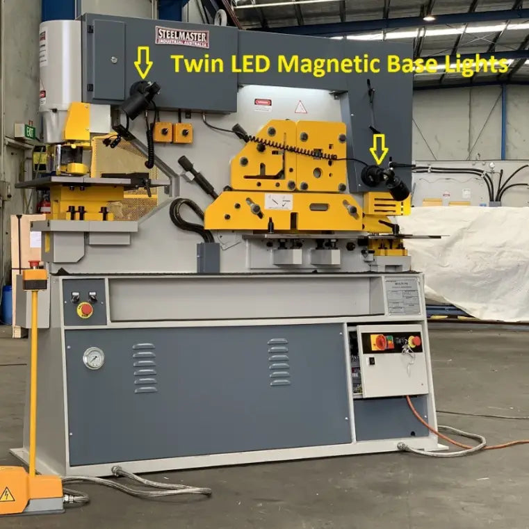 MULTI 70. Punch & Shear. Steelmaster 70Ton Hydraulic Double Cylinder, Punch, Shear. Crop & Notch