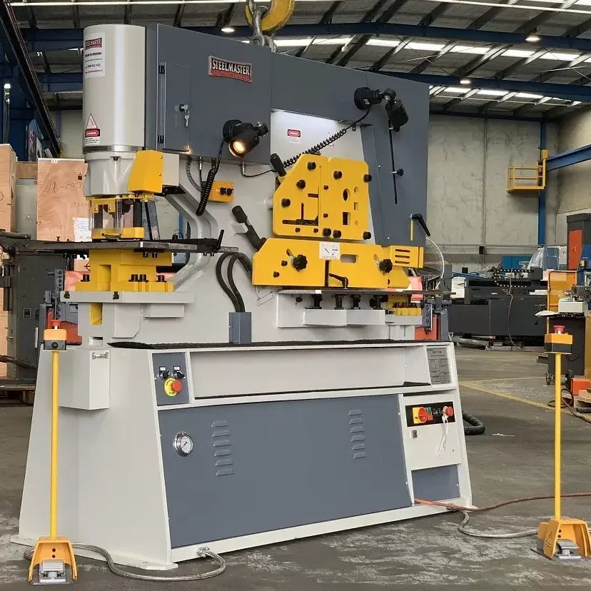 MULTI 95. Punch & Shear. Steelmaster 95Ton Hydraulic Double Cylinder, Punch, Shear. Crop & Notch