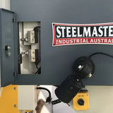 MULTI 95. Punch & Shear. Steelmaster 95Ton Hydraulic Double Cylinder, Punch, Shear. Crop & Notch