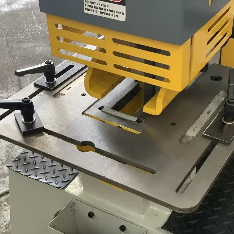 MULTI 95. Punch & Shear. Steelmaster 95Ton Hydraulic Double Cylinder, Punch, Shear. Crop & Notch