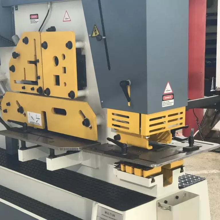 MULTI 95. Punch & Shear. Steelmaster 95Ton Hydraulic Double Cylinder, Punch, Shear. Crop & Notch