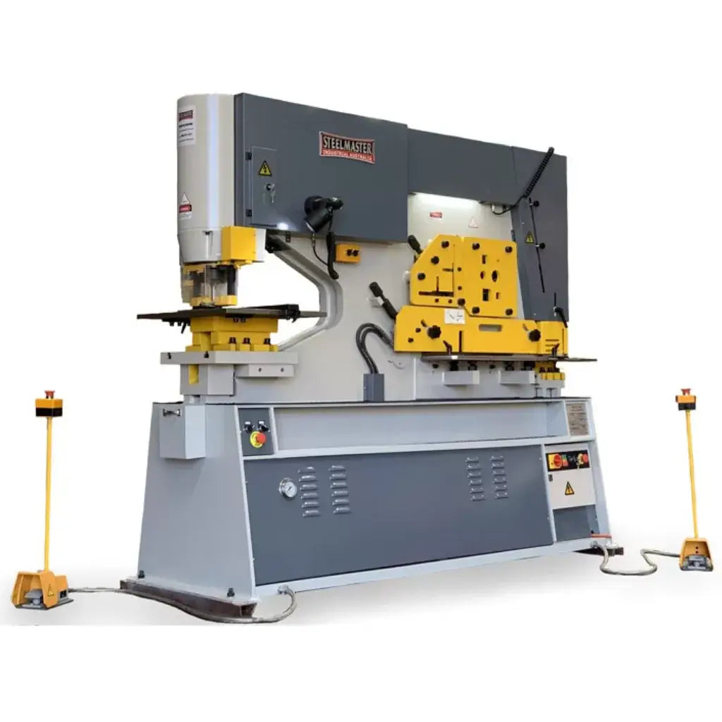 MULTI 95. Punch & Shear. Steelmaster 95Ton Hydraulic Double Cylinder, Punch, Shear. Crop & Notch
