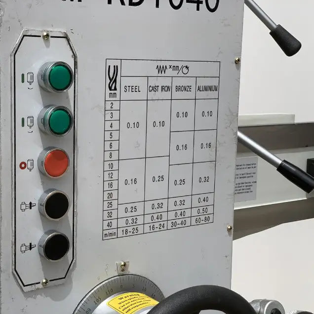 Radial Arm Drill, 1000mm Arm, 40mm Capacity, 4MT Spindle