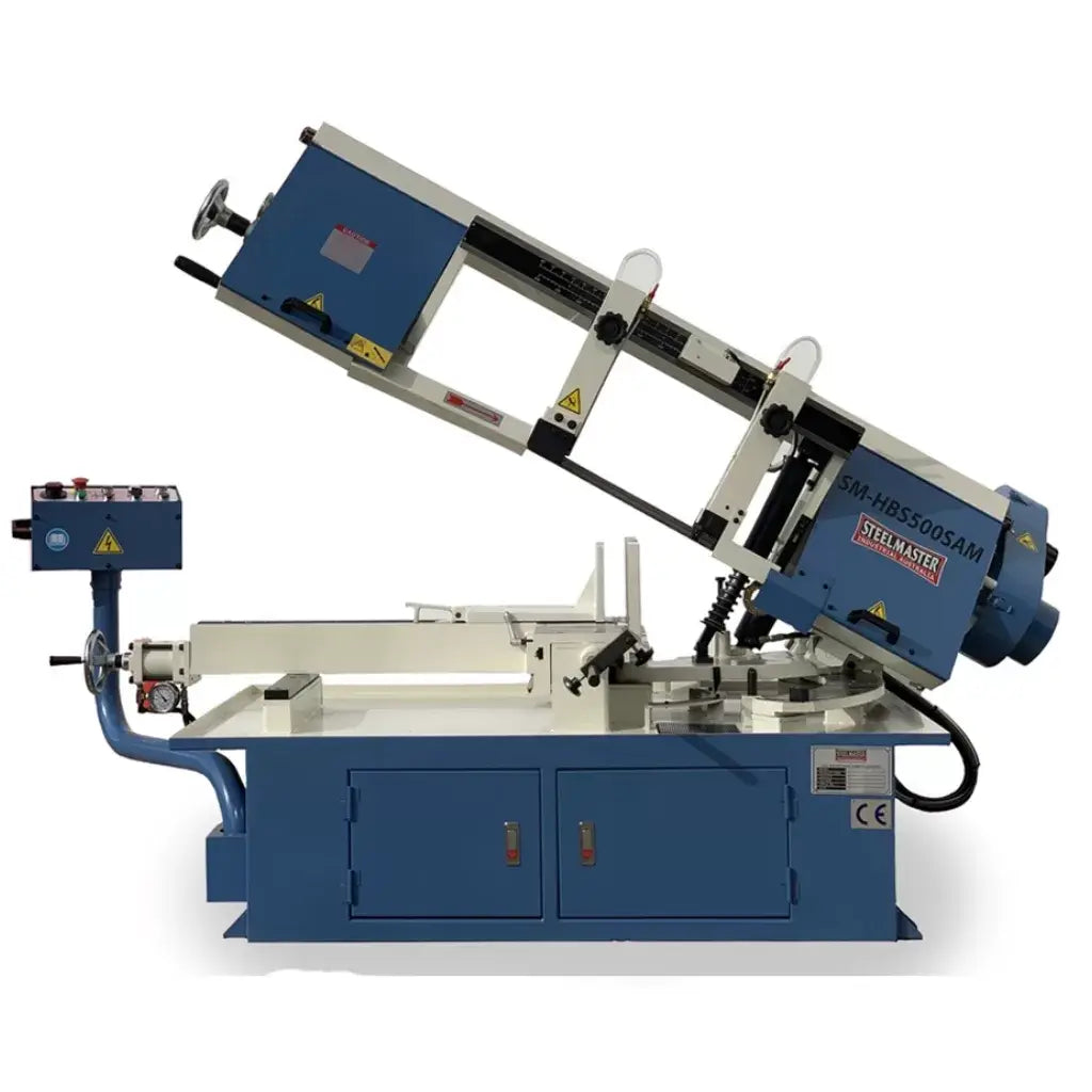 Premium Semi-Automatic Double Mitre Bandsaw, 500mm x 305mm Capacity