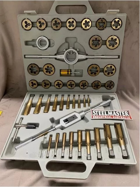 Tap & Die Thread Cutting Set M6-M24, 45 Piece in Carry Case