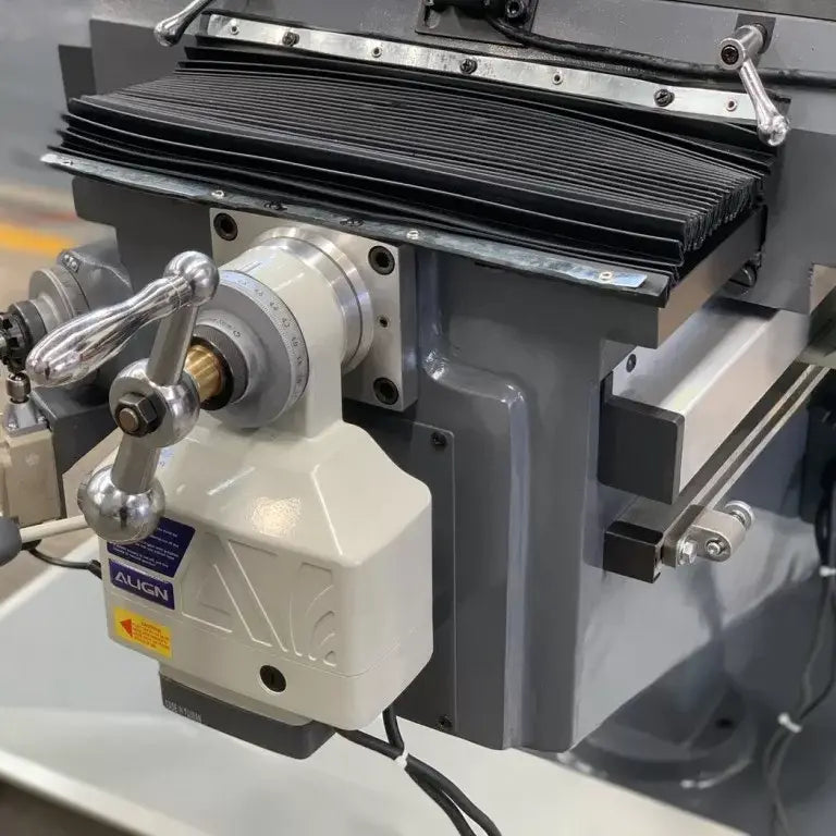 Turret Mill, Pwr Draw Bar, ISO40 Spindle, 2 Axis Power Feed, 3 Axis DRO