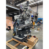 Turret Mill, Pwr Draw Bar, ISO40 Spindle, 2 Axis Power Feed, 3 Axis DRO