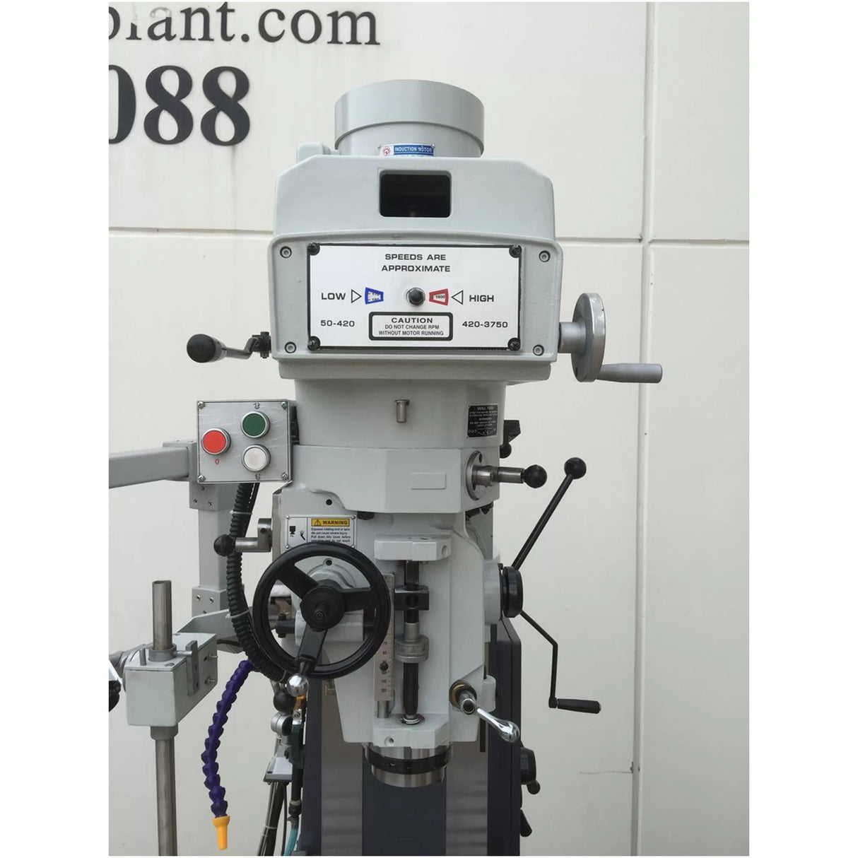 Turret Mill, Vertical & Horizontal Spindle, 3 Axis Digital Read Out