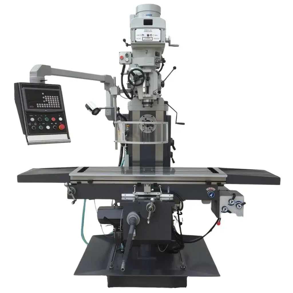 Turret Mill, Vertical & Horizontal Spindle, 3 Axis Digital Read Out