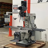 Turret Type Mill, Horizontal Arbor, 1600mm x 360mm Table, 40/ 50 International Spindle Mounts, Servo Drive, Power Draw Bar & 3 Axis DRO - 415Volt