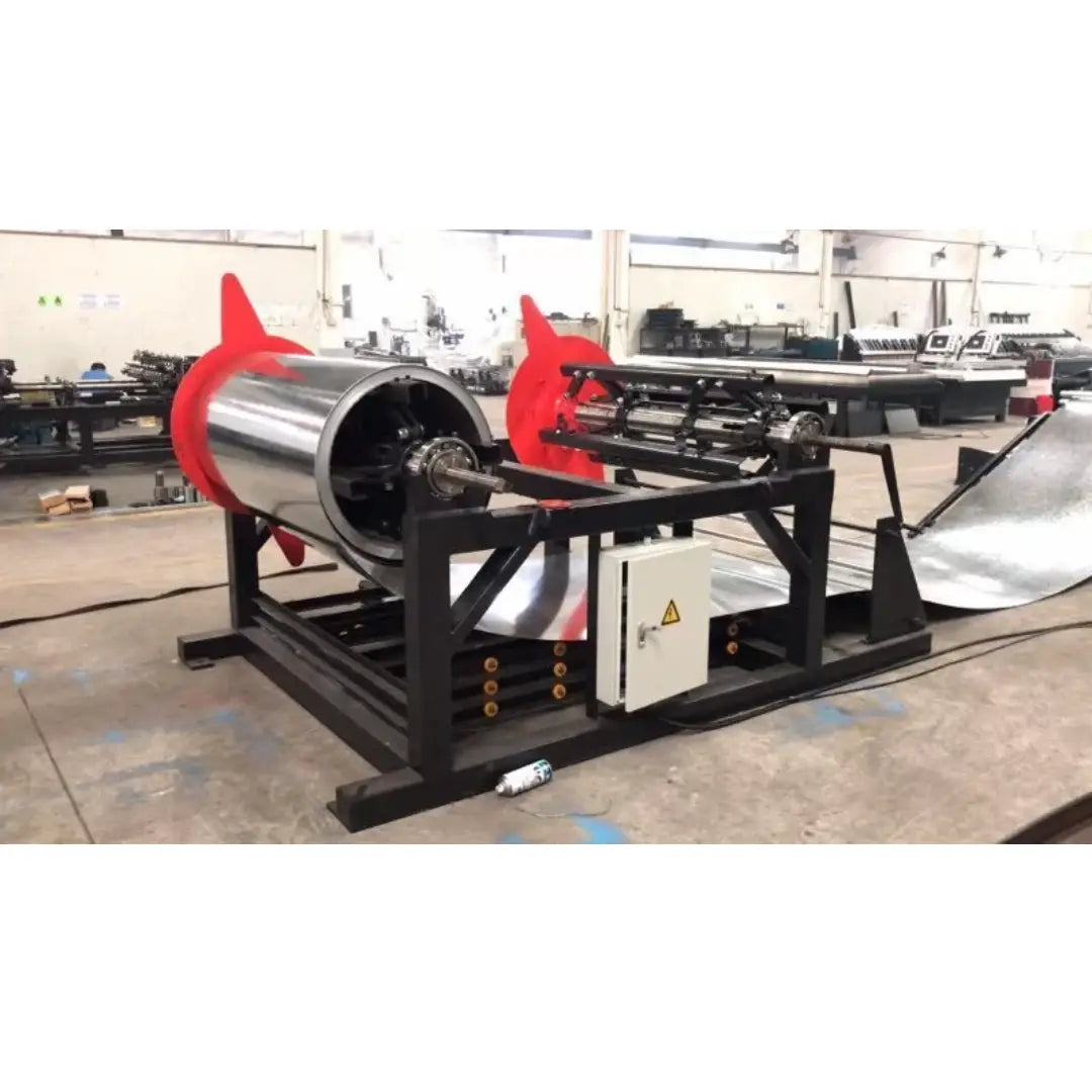 Twin Decoiler 1600mm 2x3500Kg, Motorized Expanding Mandrel