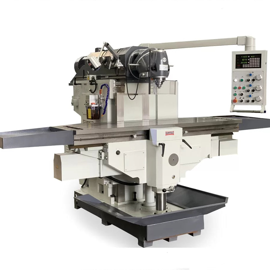 Universal Mill, 1600mm x 500mm Table, ISO 50 Vertical Spindle, 3 Axis DRO
