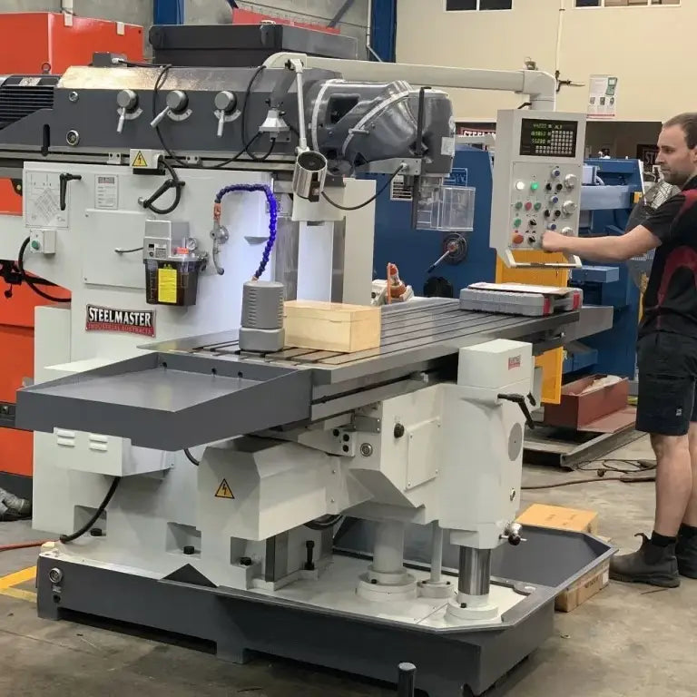Universal Mill, 2000mm x 500mm Table, ISO 50 Vertical Spindle, 3 Axis DRO